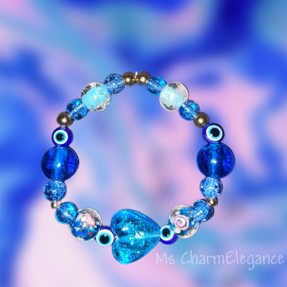 Jumbo Glass Beaded Bracelet
